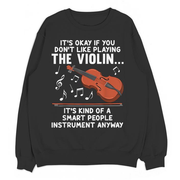 Violin Player Costume For Men Women Violin Teacher Violinist Women Crewneck Sweatshirt, novelty gifts, funny gifts