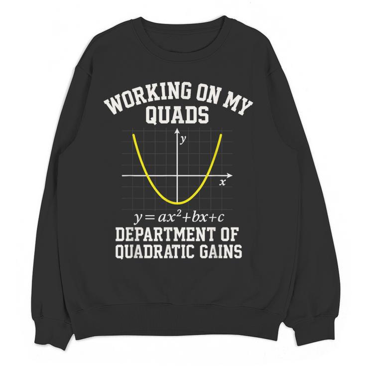 Working On My Quads Algebra Math Gym Teacher Women Crewneck Sweatshirt, novelty gifts, funny gifts Working On My Quads Algebra Math Gym Teacher Women Crewneck Sweatshirt, novelty gifts, funny gifts