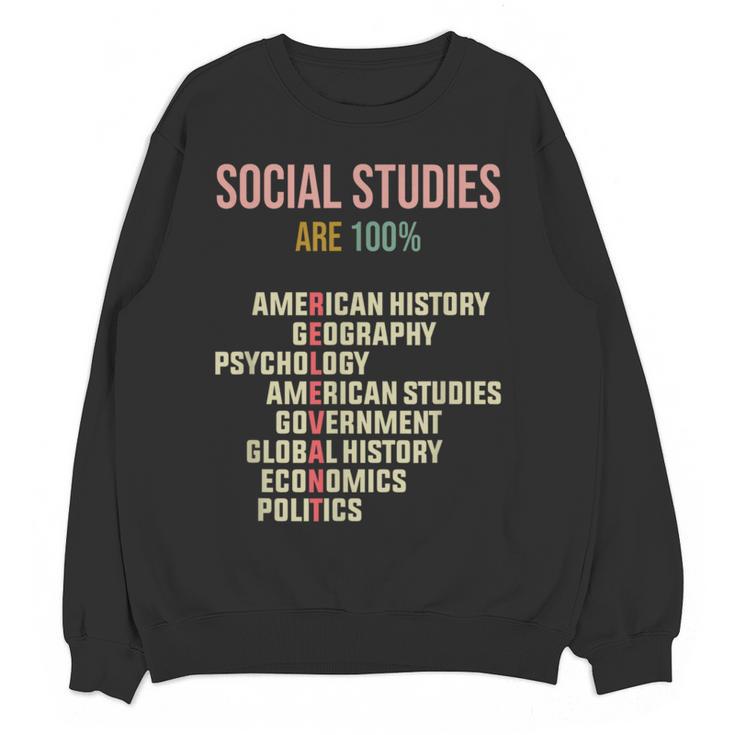 World History Classroom Social Studies History Teacher Women Crewneck Sweatshirt, novelty gifts, funny gifts