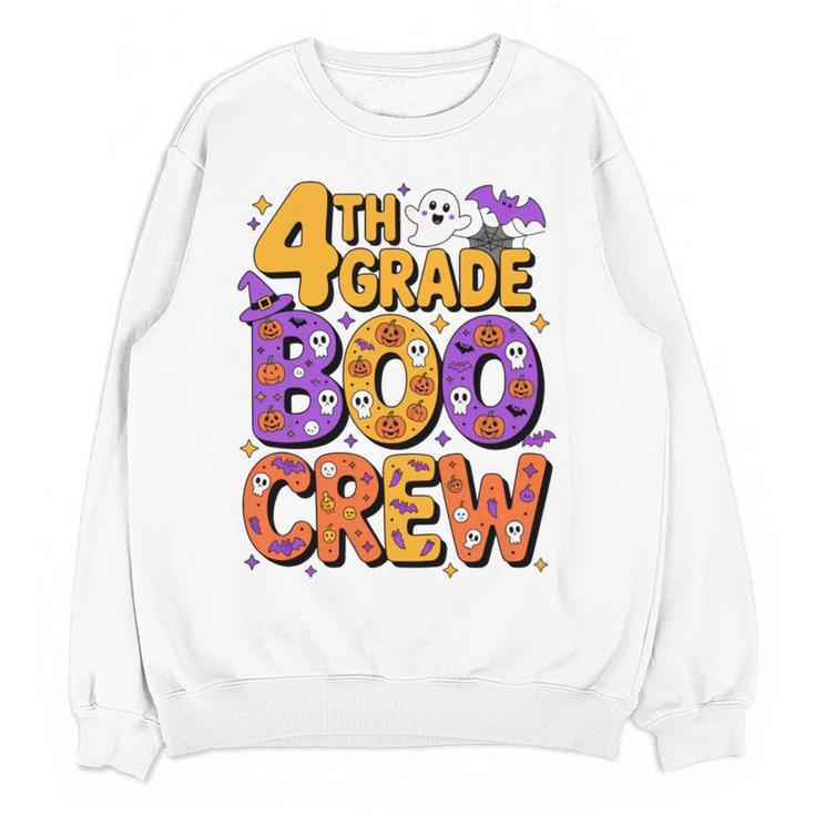 4th Grade Boo Crew Ghost Halloween Teacher Costume Women Crewneck Sweatshirt, novelty gifts, funny gifts 4th Grade Boo Crew Ghost Halloween Teacher Costume Women Crewneck Sweatshirt, novelty gifts, funny gifts
