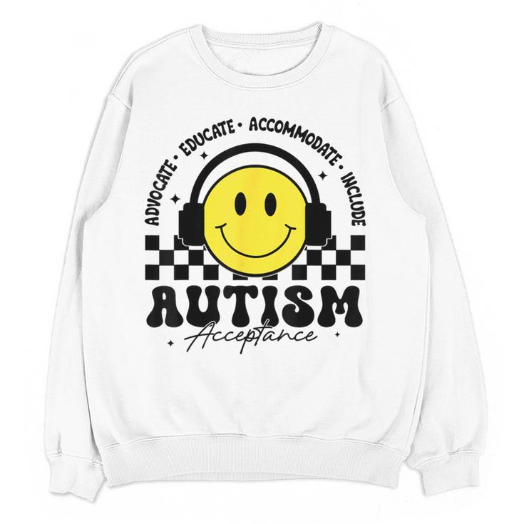 Autism Awareness Acceptance Special Education Teacher Kids Women Crewneck Sweatshirt, novelty gifts, funny gifts