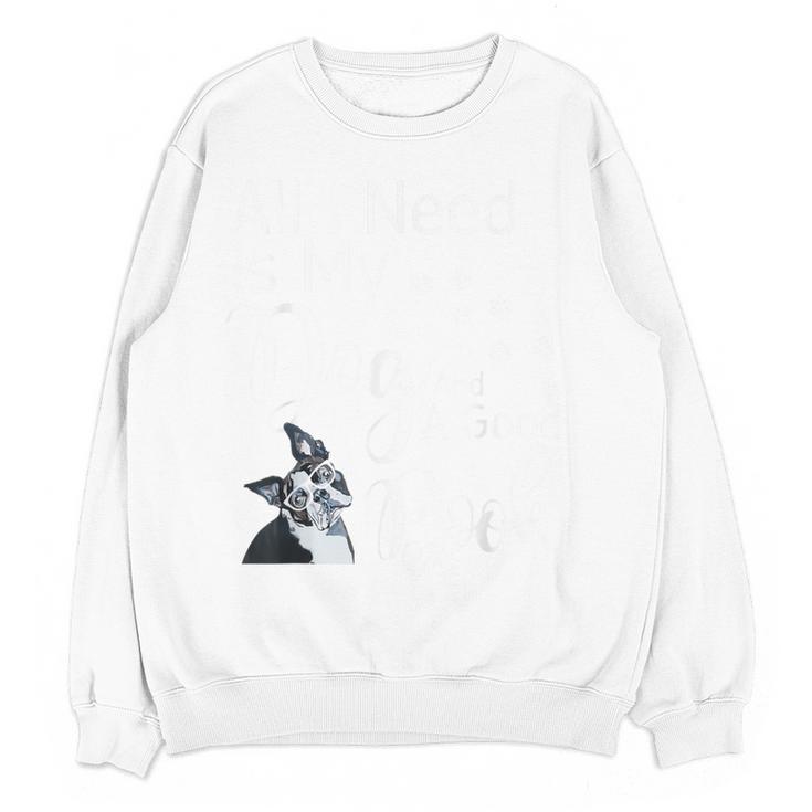 Boston Terrier Reading Books Love My Dog Men Women Kids T-Shirt Women Crewneck Sweatshirt, novelty gifts, funny gifts
