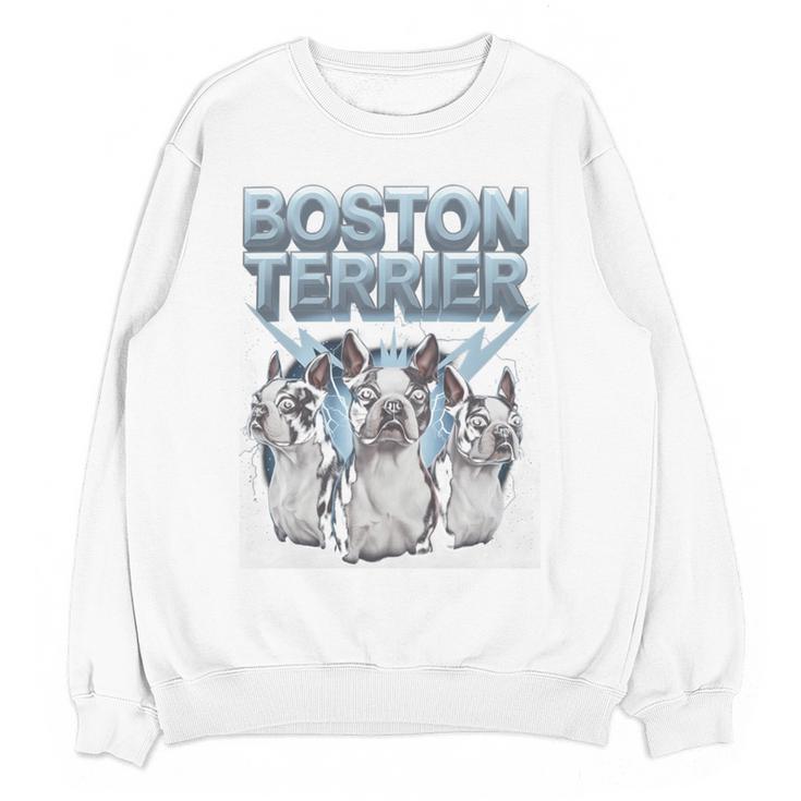 Boston Terrier Women Crewneck Sweatshirt, novelty gifts, funny gifts