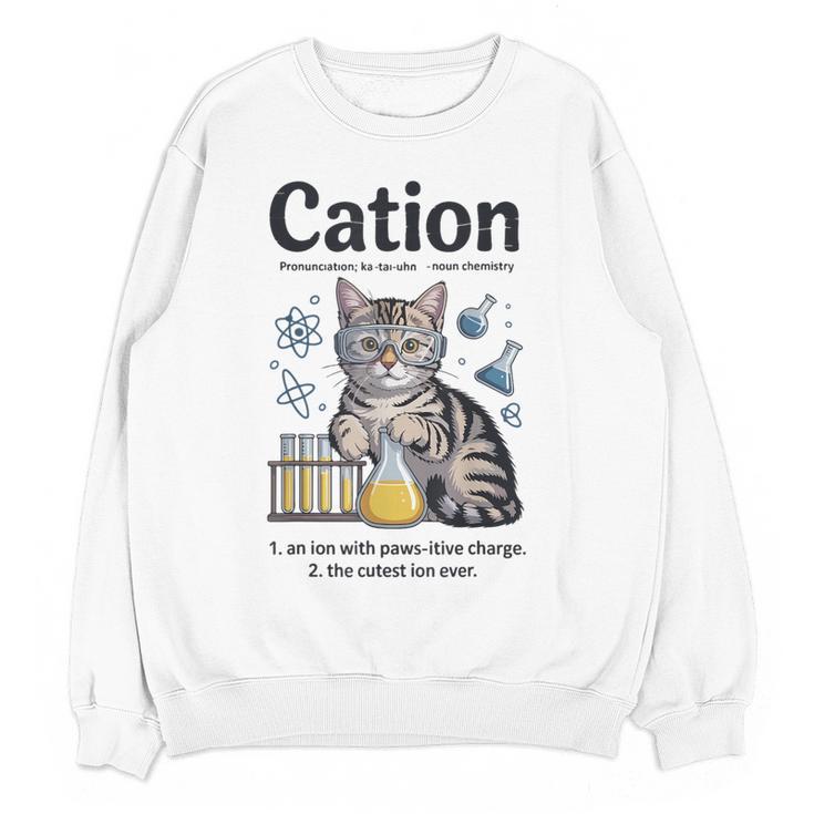 Cation Shirt Cat Science Chemistry Teacher Chemist Pun Women Crewneck Sweatshirt, novelty gifts, funny gifts Cation Shirt Cat Science Chemistry Teacher Chemist Pun Women Crewneck Sweatshirt, novelty gifts, funny gifts