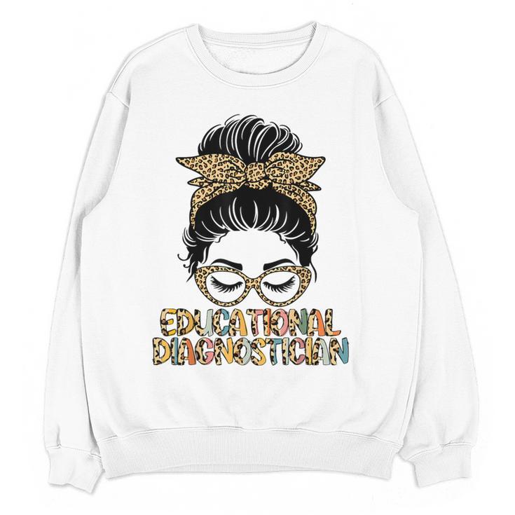 Cute Educational Diagnostician Teacher Appreciation Week Men Women Women Crewneck Sweatshirt, novelty gifts, funny gifts