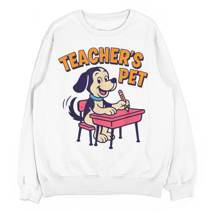 Cute Elementary School Student Dog Teacher's Pet Women Crewneck Sweatshirt, novelty gifts, funny gifts Cute Elementary School Student Dog Teacher's Pet Women Crewneck Sweatshirt, novelty gifts, funny gifts