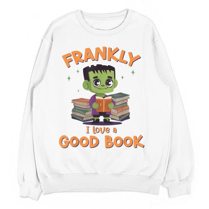 Cute Halloween Teacher Librarian Frankenstein Reading Books Women Crewneck Sweatshirt, novelty gifts, funny gifts Cute Halloween Teacher Librarian Frankenstein Reading Books Women Crewneck Sweatshirt, novelty gifts, funny gifts