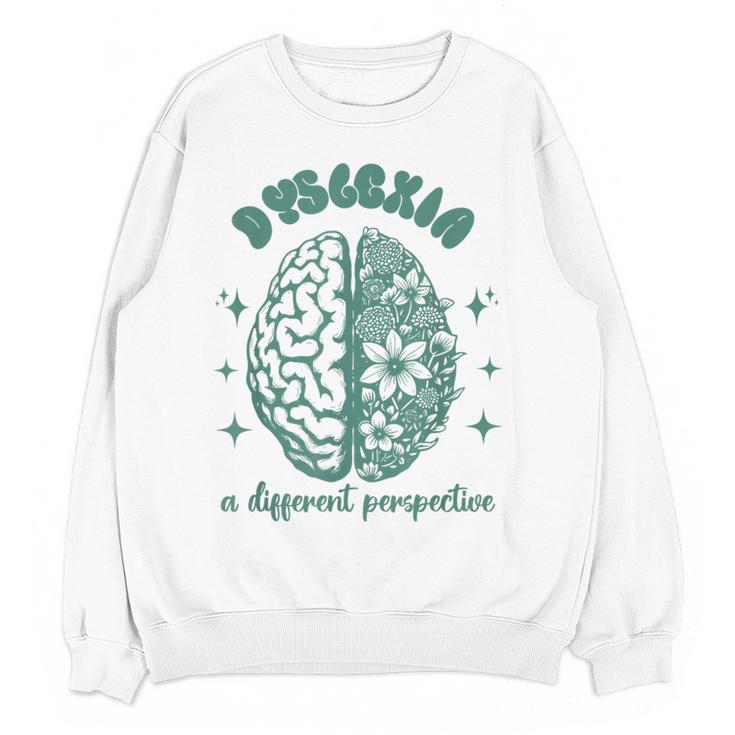 Dyslexia A Different Perspective Dyslexia Specialist Teacher Women Crewneck Sweatshirt, novelty gifts, funny gifts