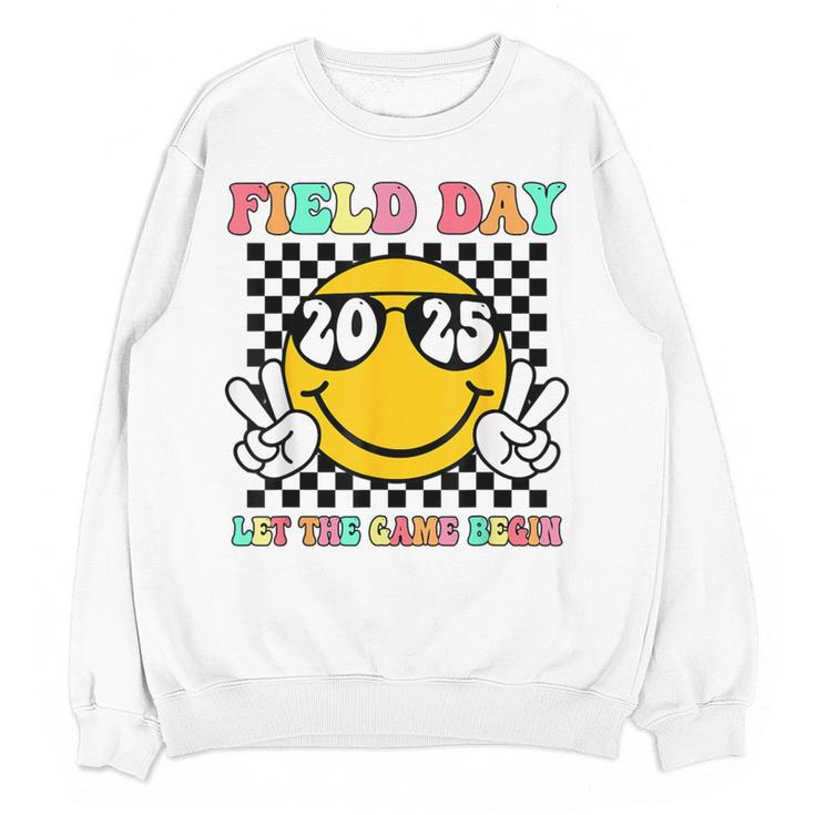 Field Day 2025 Let The Games Begin Yellow Team Teachers Kids Women Crewneck Sweatshirt, novelty gifts, funny gifts Field Day 2025 Let The Games Begin Yellow Team Teachers Kids Women Crewneck Sweatshirt, novelty gifts, funny gifts