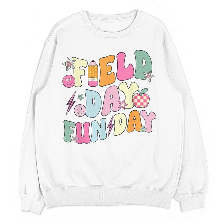 Field Day Fun Day Last Day Of School Teacher Student Women Crewneck Sweatshirt, novelty gifts, funny gifts Field Day Fun Day Last Day Of School Teacher Student Women Crewneck Sweatshirt, novelty gifts, funny gifts