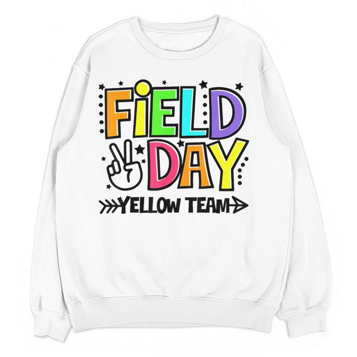 Field Day Yellow Team For Teacher Kids Field Day Games Women Crewneck Sweatshirt, novelty gifts, funny gifts Field Day Yellow Team For Teacher Kids Field Day Games Women Crewneck Sweatshirt, novelty gifts, funny gifts