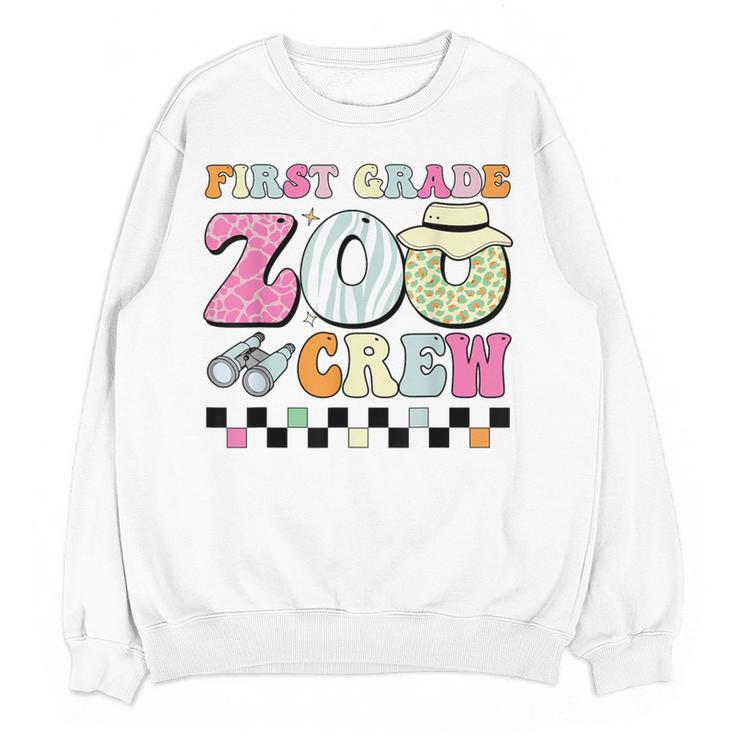 Field Zoo Trip Shirt For Teacher First Grade Crew For Men Women Kids Women Crewneck Sweatshirt, novelty gifts, funny gifts