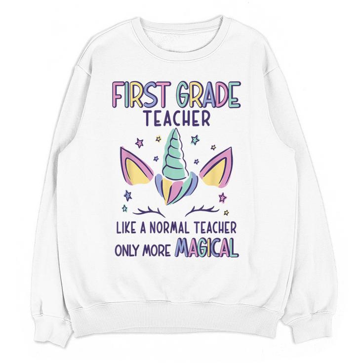 First Grade Teacher Definition Women Crewneck Sweatshirt, novelty gifts, funny gifts