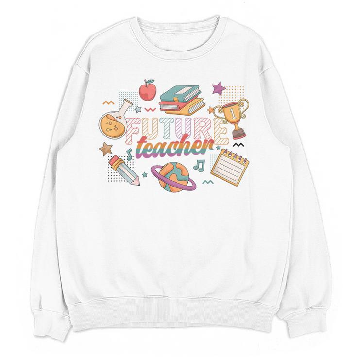 Future Teacher Costume For Kids Women Crewneck Sweatshirt, novelty gifts, funny gifts