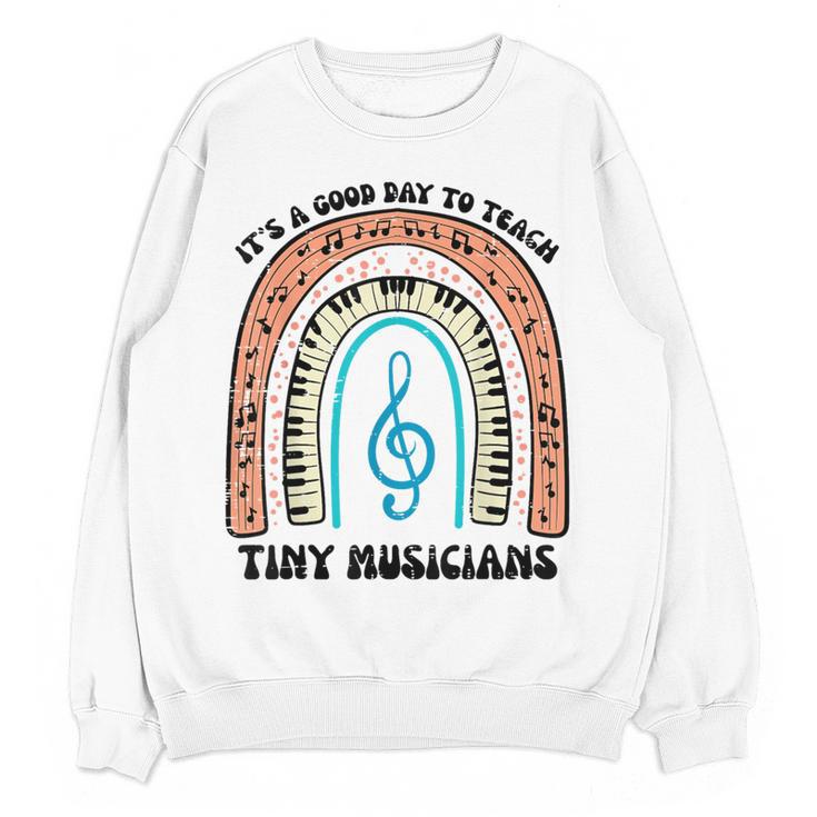 Good Day To Teach Tiny Musicians Piano Music Teacher Women Women Crewneck Sweatshirt, novelty gifts, funny gifts Good Day To Teach Tiny Musicians Piano Music Teacher Women Women Crewneck Sweatshirt, novelty gifts, funny gifts