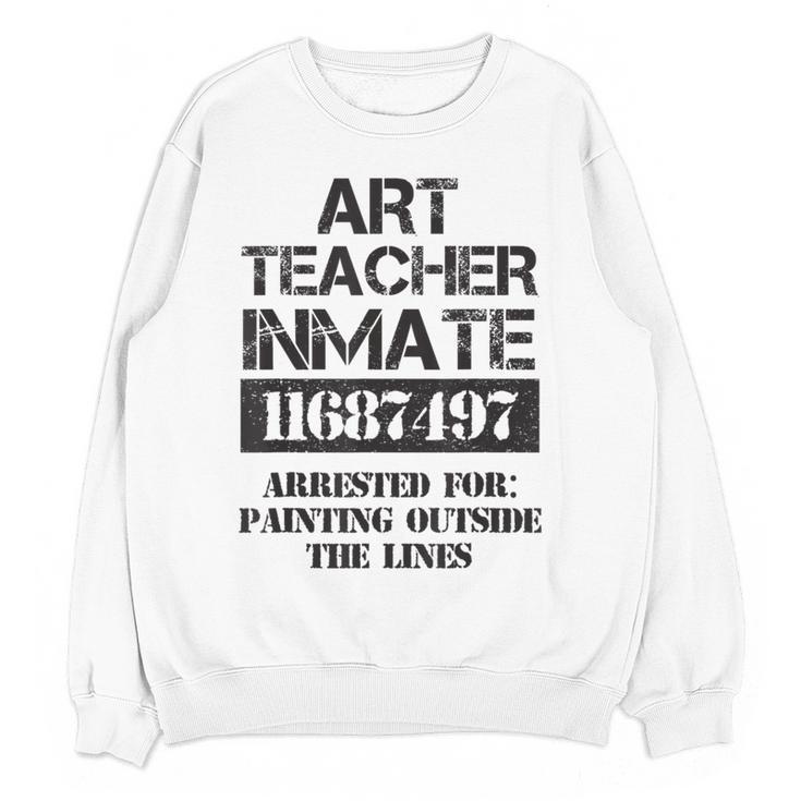 Halloween Art Teacher Prisoner Costume Women Crewneck Sweatshirt, novelty gifts, funny gifts Halloween Art Teacher Prisoner Costume Women Crewneck Sweatshirt, novelty gifts, funny gifts