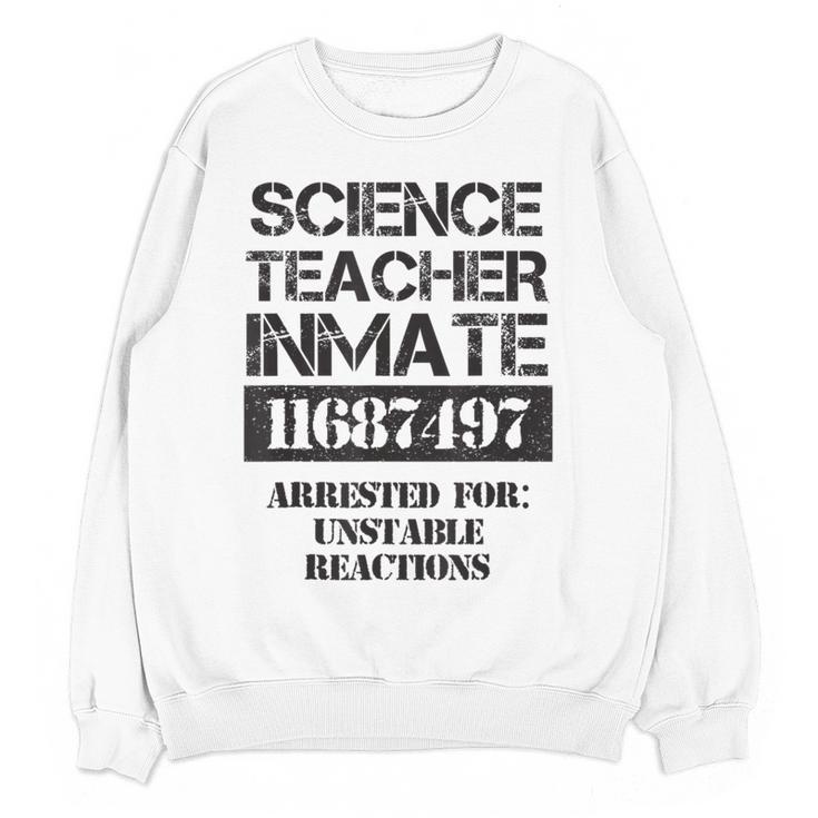 Halloween Science Teacher Prisoner Costume Women Crewneck Sweatshirt, novelty gifts, funny gifts Halloween Science Teacher Prisoner Costume Women Crewneck Sweatshirt, novelty gifts, funny gifts