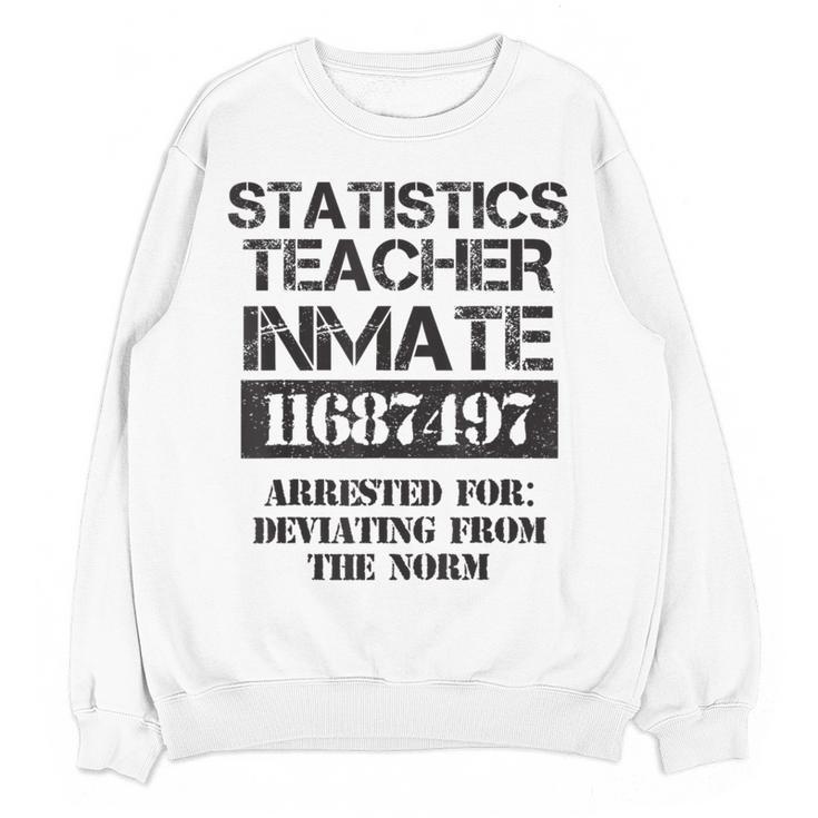 Halloween Statistics Teacher Prisoner Costume Women Crewneck Sweatshirt, novelty gifts, funny gifts Halloween Statistics Teacher Prisoner Costume Women Crewneck Sweatshirt, novelty gifts, funny gifts