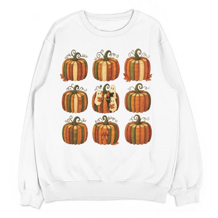 Halloween Teacher Fall Book Pumpkin Retro Reading Women Crewneck Sweatshirt, novelty gifts, funny gifts Halloween Teacher Fall Book Pumpkin Retro Reading Women Crewneck Sweatshirt, novelty gifts, funny gifts