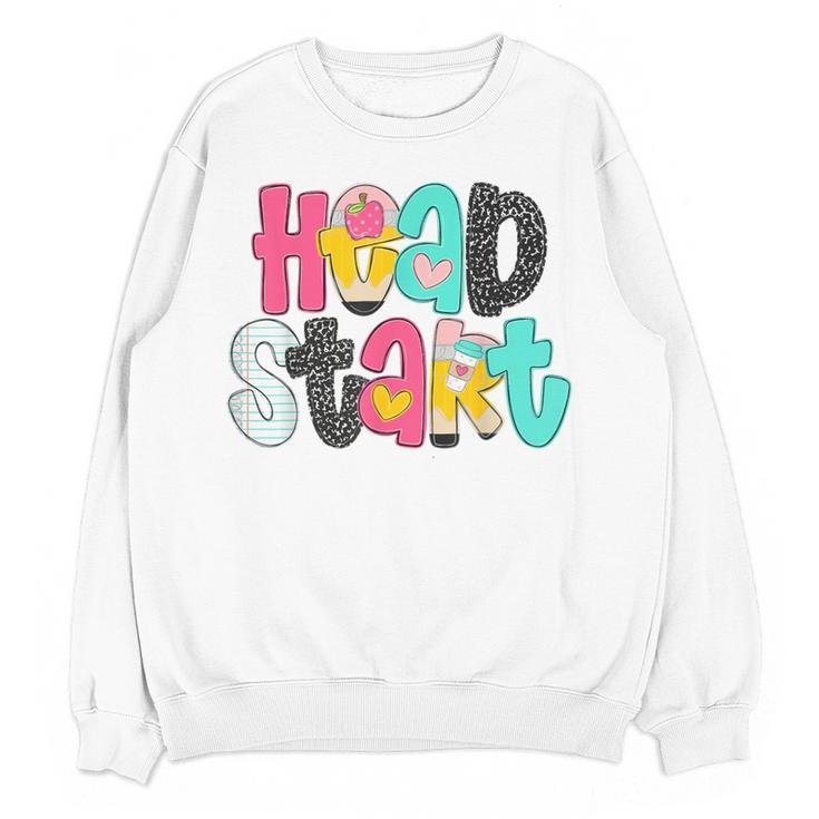 Head Start Team Homeschool Teacher Headstart Back To School Women Crewneck Sweatshirt, novelty gifts, funny gifts