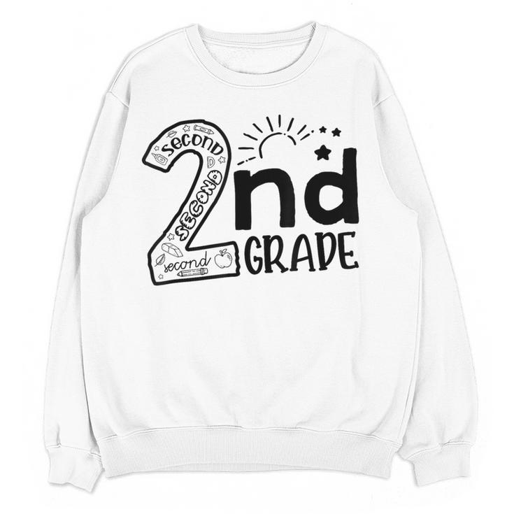Hello On To 2nd Grade Teachers Boys And Team Secound Grade Women Crewneck Sweatshirt, novelty gifts, funny gifts