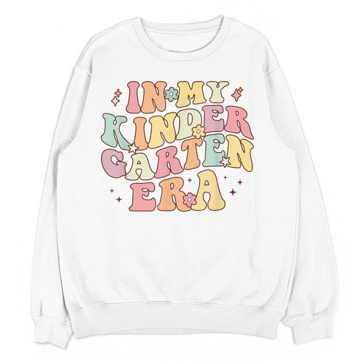 In My Kindergarten Era Retro Back To School Teacher Student Women Crewneck Sweatshirt, novelty gifts, funny gifts In My Kindergarten Era Retro Back To School Teacher Student Women Crewneck Sweatshirt, novelty gifts, funny gifts