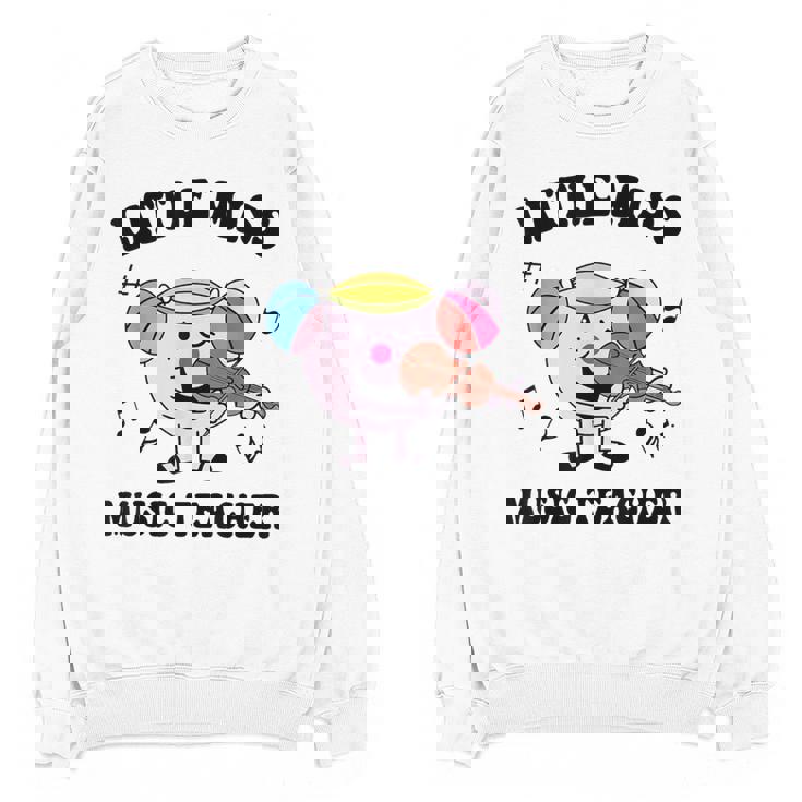 Little Miss Music Teacher Music Teacher Team Women Crewneck Sweatshirt, novelty gifts, funny gifts