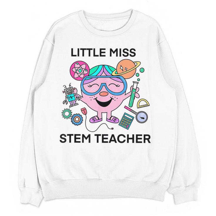 Little Miss Stem Teacher Women Crewneck Sweatshirt, novelty gifts, funny gifts