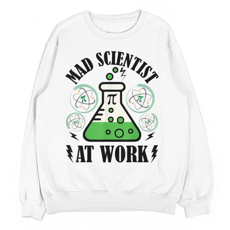 Mad Scientist Science Teacher Halloween Costume Teen Girls Women Crewneck Sweatshirt, novelty gifts, funny gifts