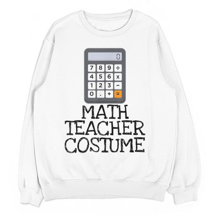 Math Teacher Costume Tshirt Halloween High School Calculator Women Crewneck Sweatshirt, novelty gifts, funny gifts Math Teacher Costume Tshirt Halloween High School Calculator Women Crewneck Sweatshirt, novelty gifts, funny gifts
