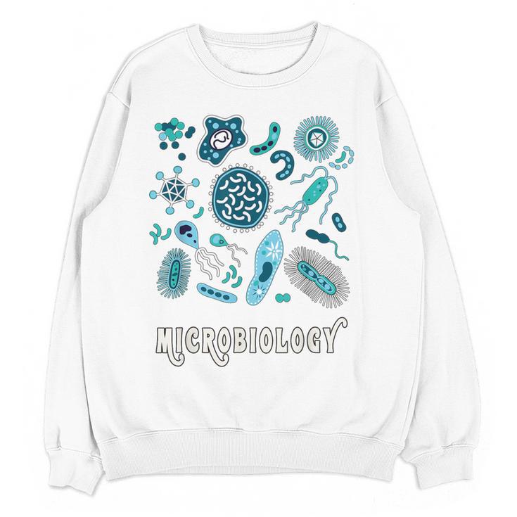 Microbiology Teacher Science Instructor Tee Shirt For Men Women Women Crewneck Sweatshirt, novelty gifts, funny gifts