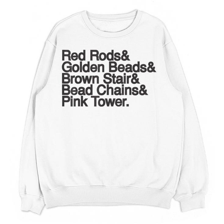Montessori Helvetica Education Teacher Women Crewneck Sweatshirt, novelty gifts, funny gifts Montessori Helvetica Education Teacher Women Crewneck Sweatshirt, novelty gifts, funny gifts