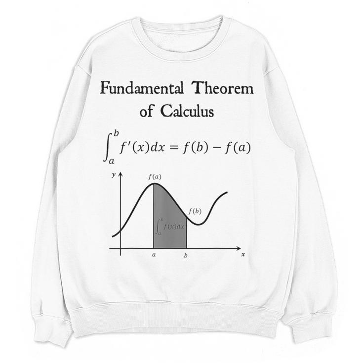 Nerdy Fundamental Theorem Of Calculus Math Teacher Geek Women Crewneck Sweatshirt, novelty gifts, funny gifts