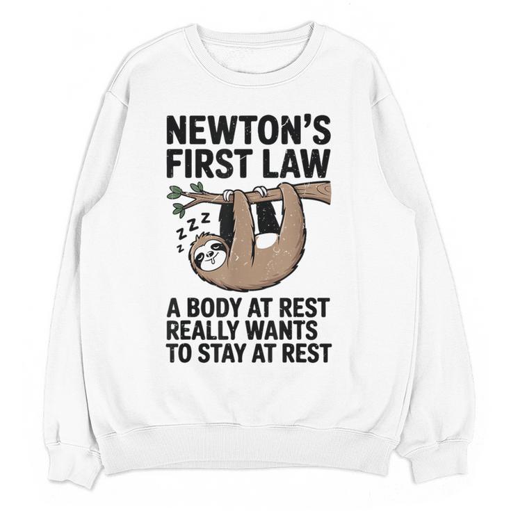 Newtons First Law Physics Jokes Science Teacher Women Crewneck Sweatshirt, novelty gifts, funny gifts Newtons First Law Physics Jokes Science Teacher Women Crewneck Sweatshirt, novelty gifts, funny gifts
