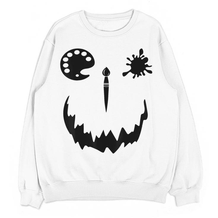 Pumpkin Artist Halloween Art Teacher Women Crewneck Sweatshirt, novelty gifts, funny gifts Pumpkin Artist Halloween Art Teacher Women Crewneck Sweatshirt, novelty gifts, funny gifts