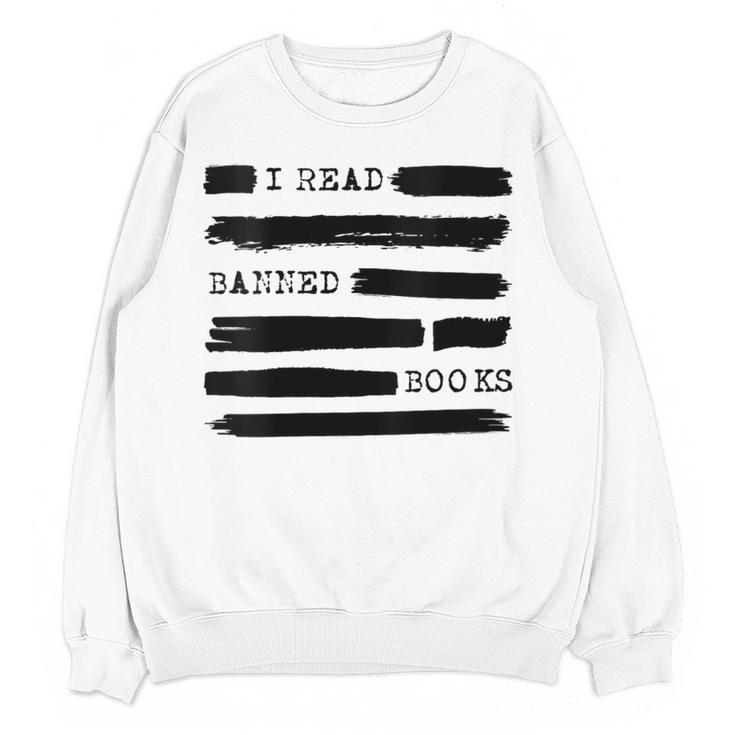 I Read Banned Books Banned Books Week Librarian Teacher Women Crewneck Sweatshirt, novelty gifts, funny gifts I Read Banned Books Banned Books Week Librarian Teacher Women Crewneck Sweatshirt, novelty gifts, funny gifts