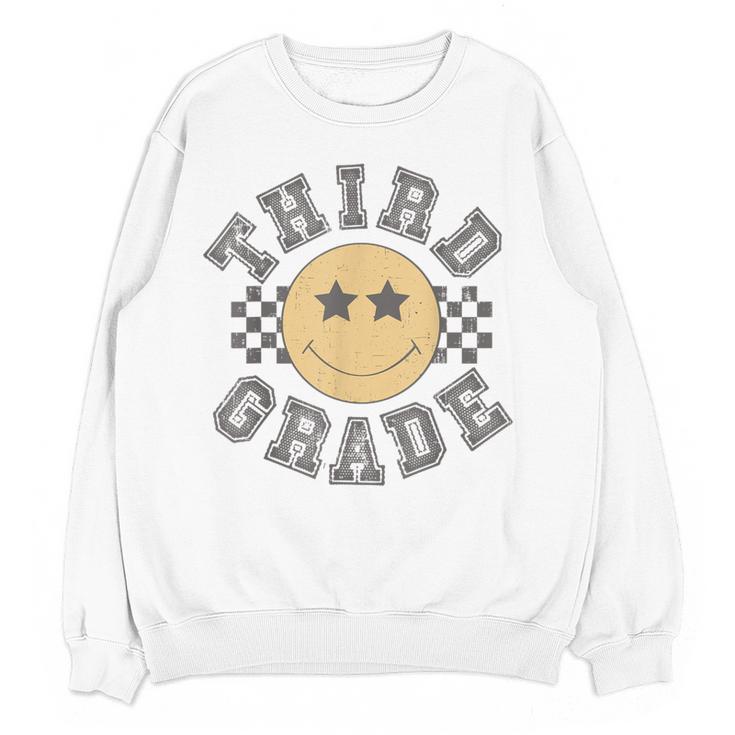 Retro Third Grade Teacher Student 1st Day Back To School Women Crewneck Sweatshirt, novelty gifts, funny gifts Retro Third Grade Teacher Student 1st Day Back To School Women Crewneck Sweatshirt, novelty gifts, funny gifts