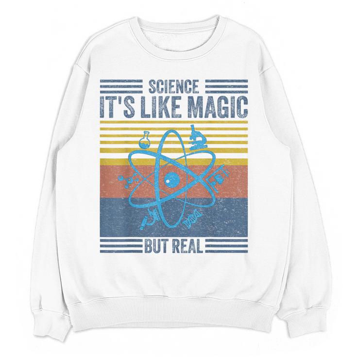 Science It's Like Magic But Real Science Teacher Geek Nerd Women Crewneck Sweatshirt, novelty gifts, funny gifts Science It's Like Magic But Real Science Teacher Geek Nerd Women Crewneck Sweatshirt, novelty gifts, funny gifts