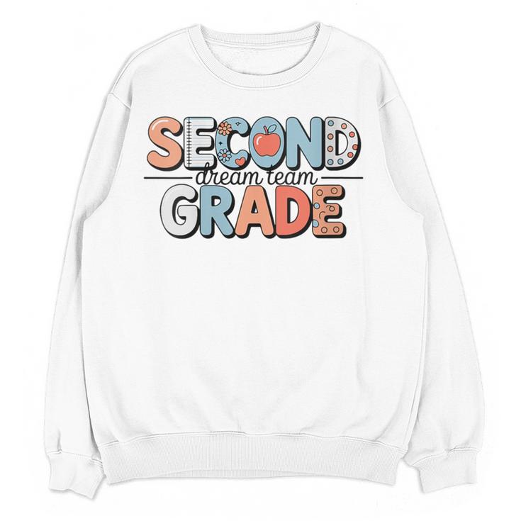 Second Grade Dream Team Back To School 2nd Grade Teacher Women Crewneck Sweatshirt, novelty gifts, funny gifts Second Grade Dream Team Back To School 2nd Grade Teacher Women Crewneck Sweatshirt, novelty gifts, funny gifts