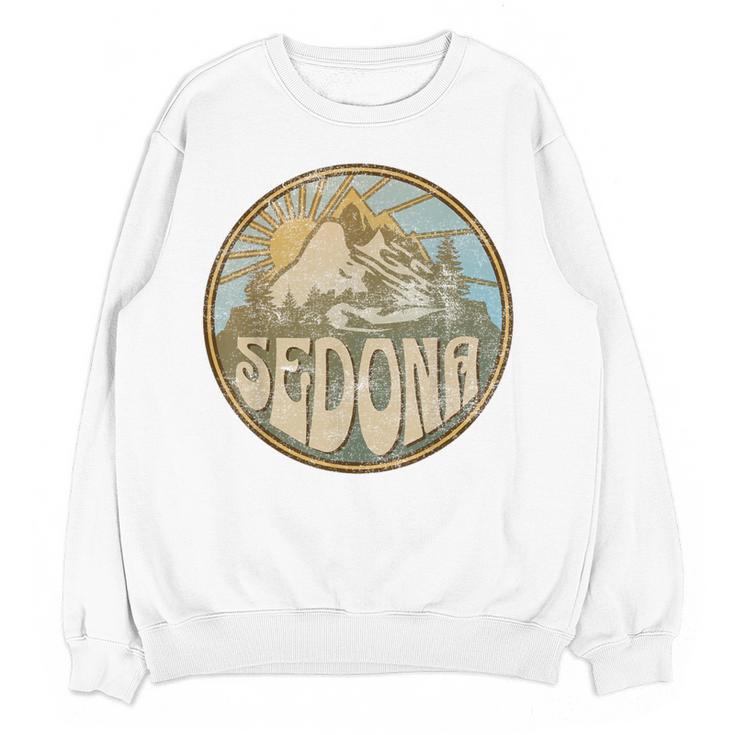 Sedona Arizona Nature Mountains Hiking Outdoors Women Crewneck Sweatshirt, novelty gifts, funny gifts