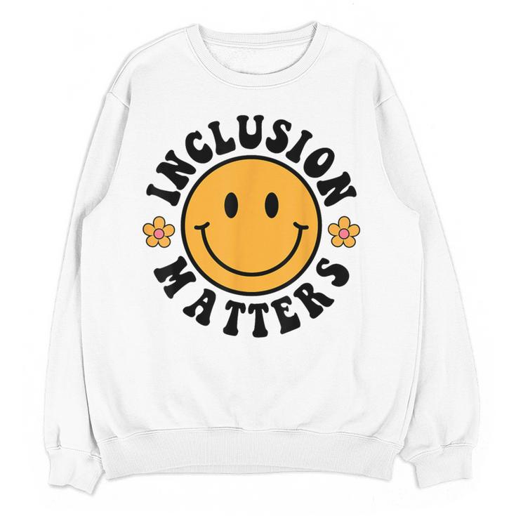 Special Education Teacher Autism Awareness Inclusion Matters Women Crewneck Sweatshirt, novelty gifts, funny gifts Special Education Teacher Autism Awareness Inclusion Matters Women Crewneck Sweatshirt, novelty gifts, funny gifts