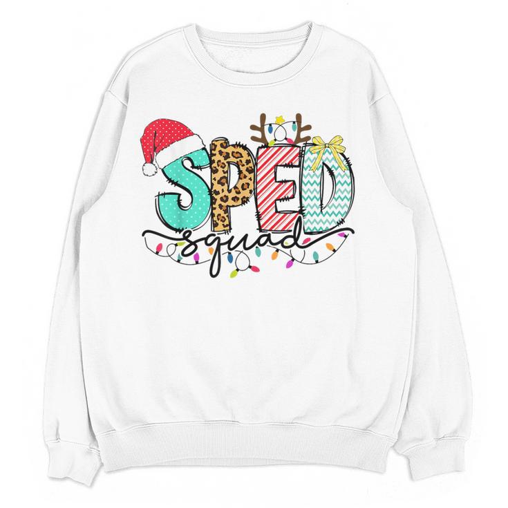 SPED Squad Special Education Teacher Autism Christmas Women Women Crewneck Sweatshirt, novelty gifts, funny gifts SPED Squad Special Education Teacher Autism Christmas Women Women Crewneck Sweatshirt, novelty gifts, funny gifts