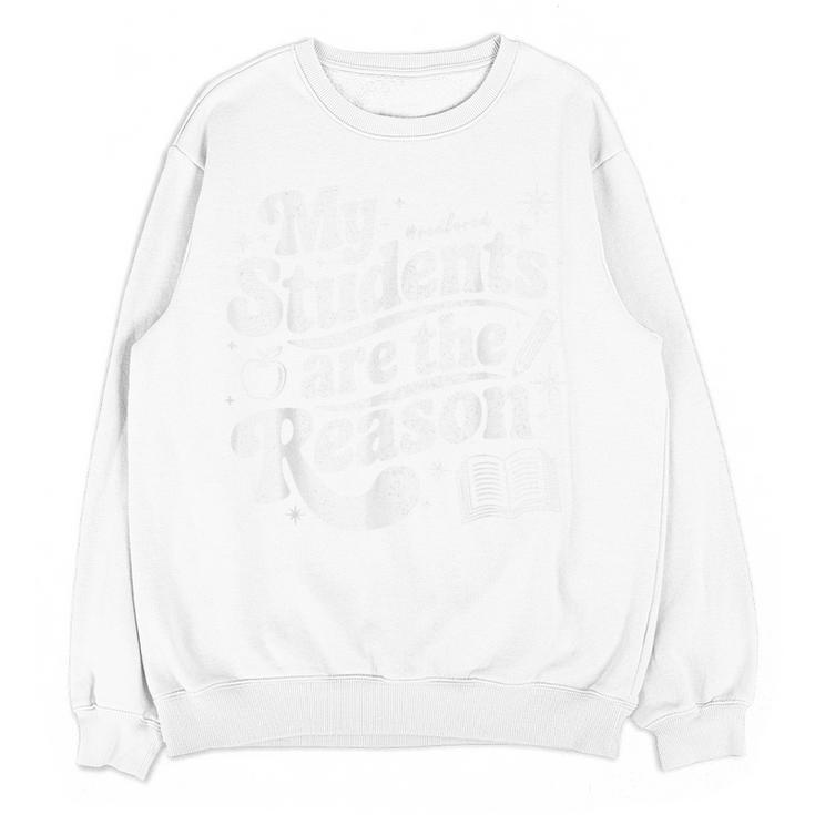My Students Are The Reason Red For Ed Teacher Women Crewneck Sweatshirt, novelty gifts, funny gifts My Students Are The Reason Red For Ed Teacher Women Crewneck Sweatshirt, novelty gifts, funny gifts
