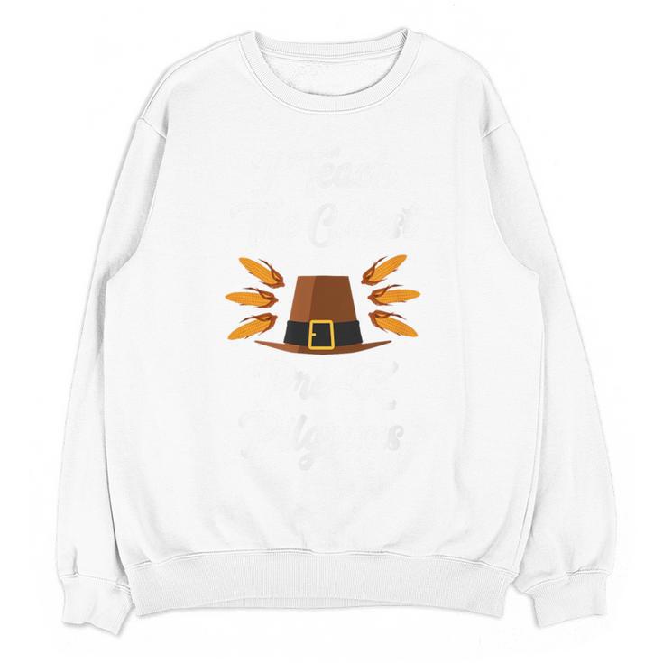 I Teach The Cutest Pre-K Pilgrims Thanksgiving Teacher Item Women Crewneck Sweatshirt, novelty gifts, funny gifts