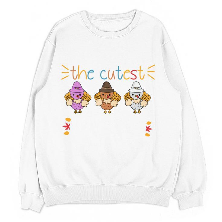 I Teach The Cutest Turkeys School Teachers Thanksgiving Women Crewneck Sweatshirt, novelty gifts, funny gifts I Teach The Cutest Turkeys School Teachers Thanksgiving Women Crewneck Sweatshirt, novelty gifts, funny gifts
