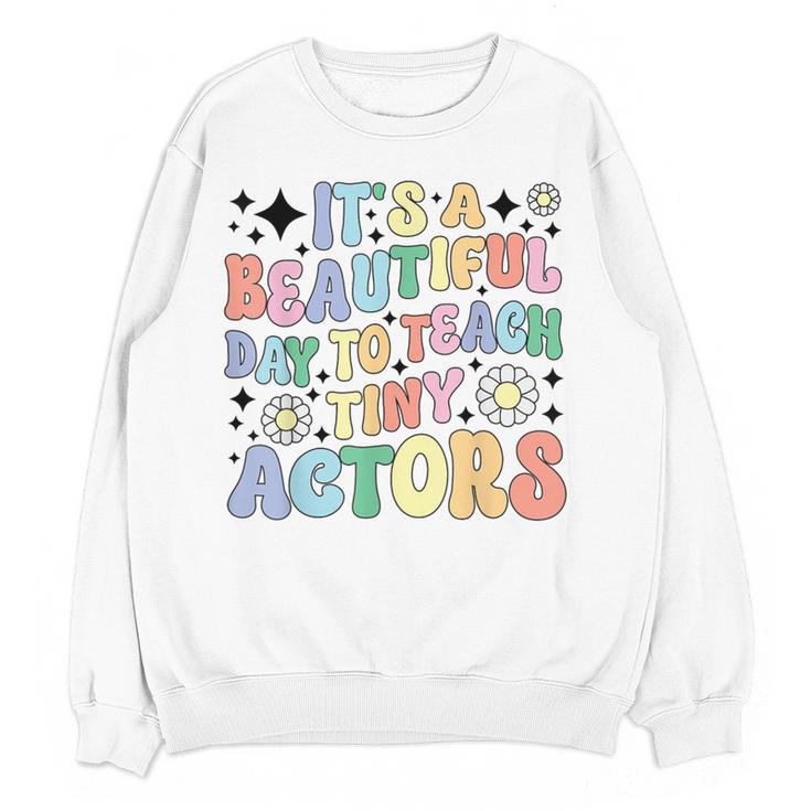 Teach Tiny Actors Theater Drama Teacher Drama Teaching Women Crewneck Sweatshirt, novelty gifts, funny gifts Teach Tiny Actors Theater Drama Teacher Drama Teaching Women Crewneck Sweatshirt, novelty gifts, funny gifts