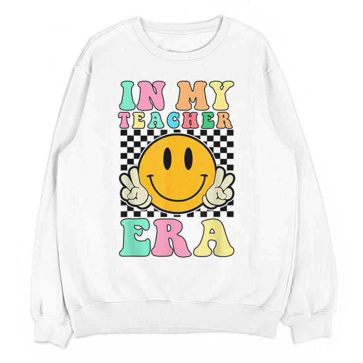 In My Teacher Era Retro Back To School Teacher Student Women Crewneck Sweatshirt, novelty gifts, funny gifts In My Teacher Era Retro Back To School Teacher Student Women Crewneck Sweatshirt, novelty gifts, funny gifts
