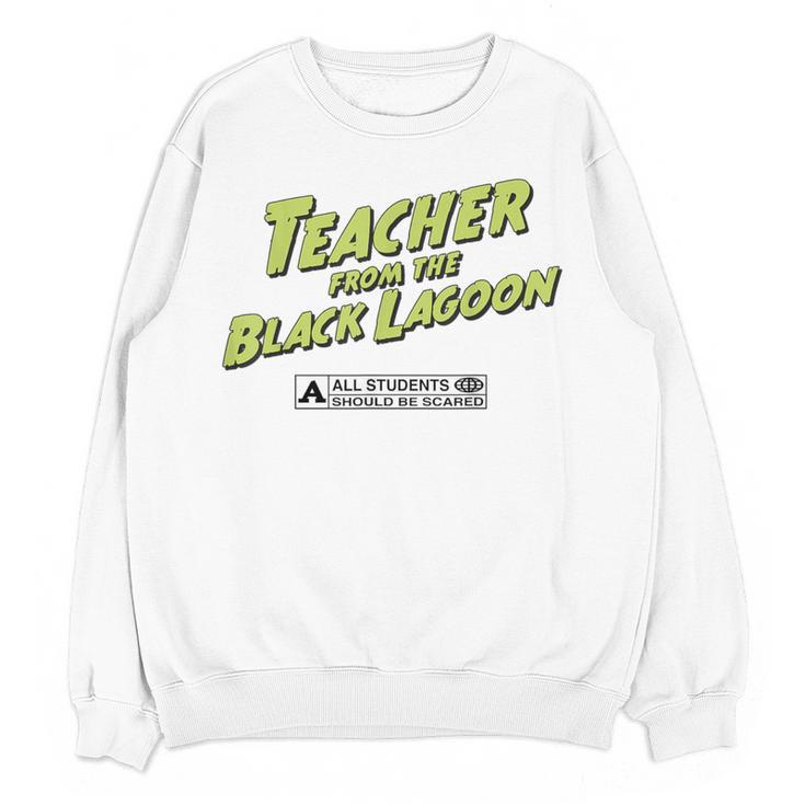 Teacher Halloween Tshirt Teacher From The Lagoon Men Women Women Crewneck Sweatshirt, novelty gifts, funny gifts Teacher Halloween Tshirt Teacher From The Lagoon Men Women Women Crewneck Sweatshirt, novelty gifts, funny gifts