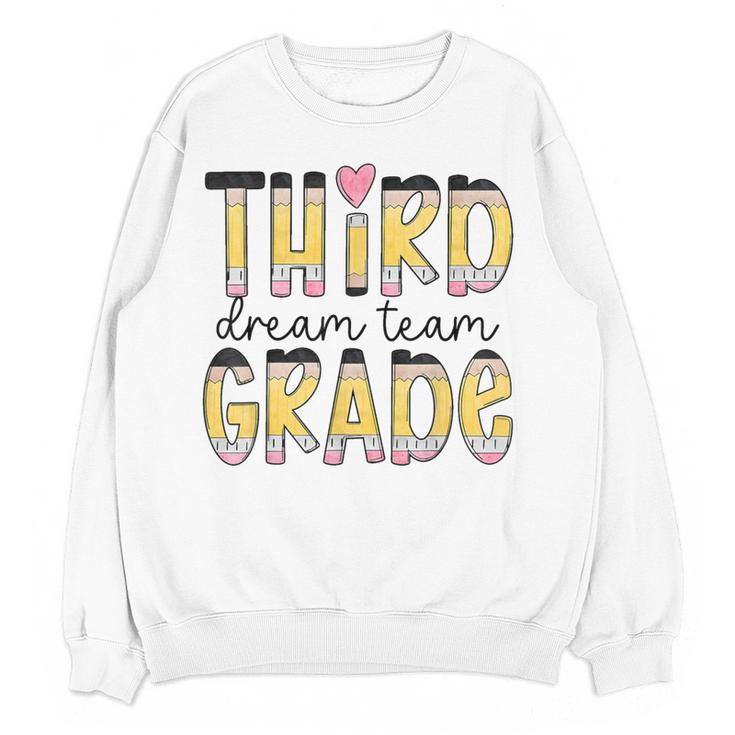Third Grade Dream Team Back To School 3rd Grade Teacher Women Crewneck Sweatshirt, novelty gifts, funny gifts Third Grade Dream Team Back To School 3rd Grade Teacher Women Crewneck Sweatshirt, novelty gifts, funny gifts