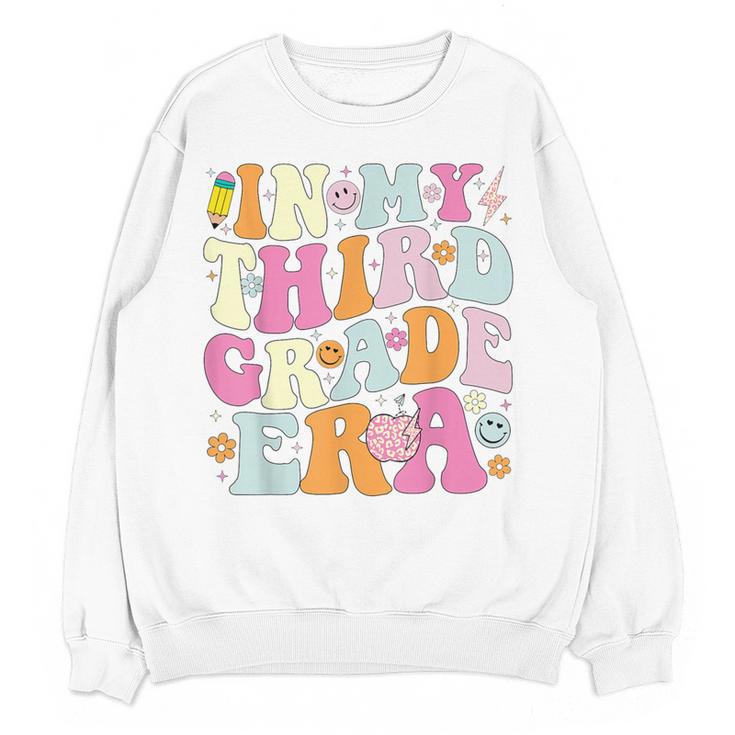 In My Third Grade Era 3rd Grade Era Teacher Back To School Women Crewneck Sweatshirt, novelty gifts, funny gifts
